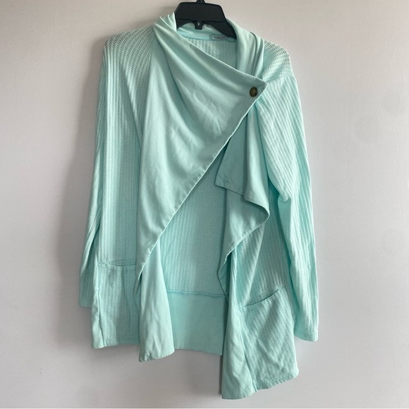 Fresh produce Light Blue Open Front‎ Cardigan - Picture 1 of 6